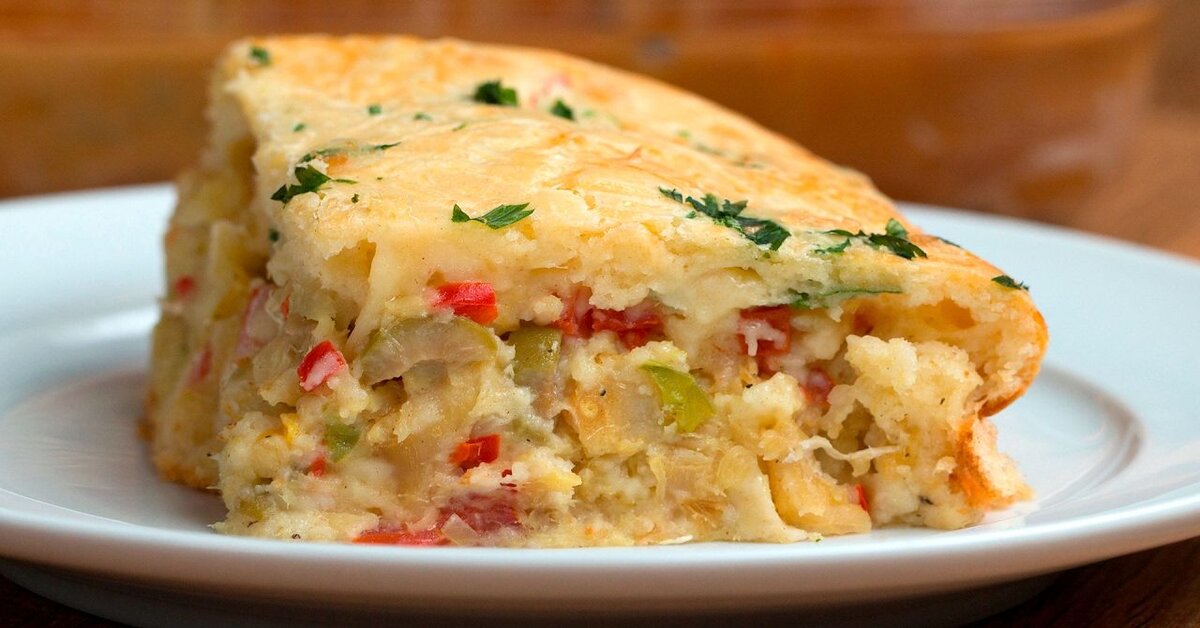 Torta de bacalhau fácil de liquidificador Receitas Fáceis e Práticas